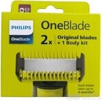 Philips OneBlade QP624/50 Lame de schimb 360 pentru față și corp + pieptăn pentru corp și atașament pentru părțile intime 1×1 buc, lame de schimb