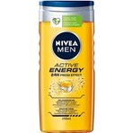 NIVEA Men Active Energy Shower Gel 1×250 ml, moisturizes the skin