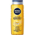 NIVEA Men Active Energy Shower Gel 1×250 ml, moisturizes the skin