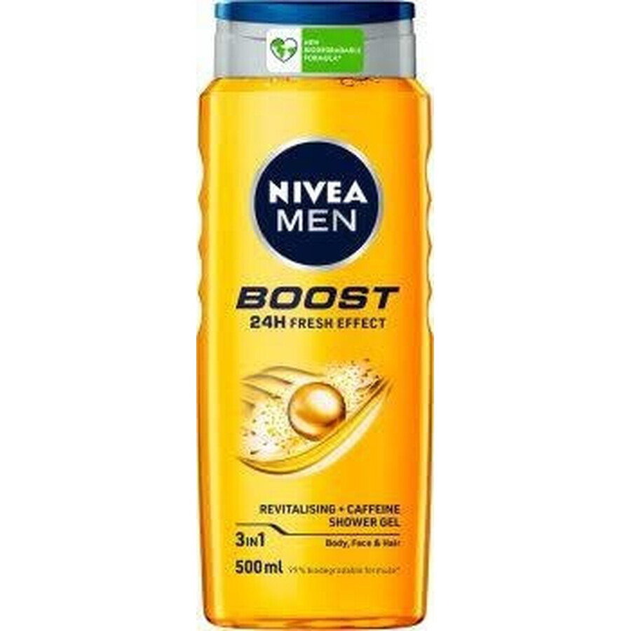 NIVEA Men Active Energy Shower Gel 1×250 ml, moisturizes the skin