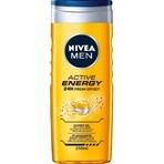 NIVEA Men Active Energy Shower Gel 1×250 ml, moisturizes the skin