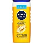 NIVEA Men Active Energy Shower Gel 1×250 ml, moisturizes the skin