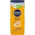 NIVEA Men Active Energy Shower Gel 1×250 ml, moisturizes the skin