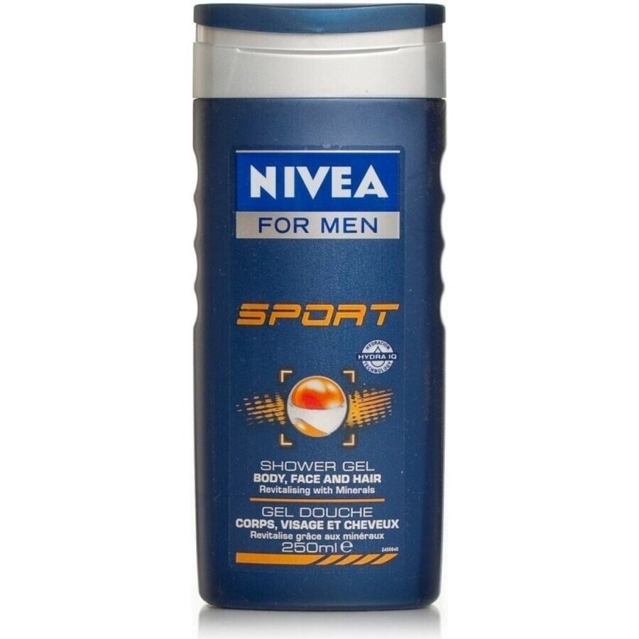 NIVEA Men Active Energy Shower Gel 1×250 ml, moisturizes the skin