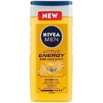 NIVEA Men Active Energy Shower Gel 1×250 ml, moisturizes the skin