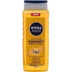 NIVEA Men Active Energy Shower Gel 1×250 ml, moisturizes the skin