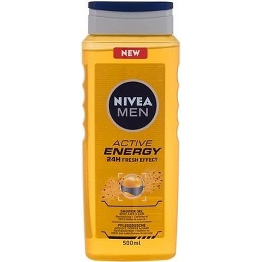 NIVEA Men Active Energy Shower Gel 1×250 ml, moisturizes the skin