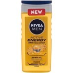 NIVEA Men Active Energy Shower Gel 1×250 ml, moisturizes the skin