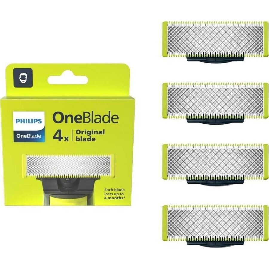 Lame de schimb 4 buc pentru Philips OneBlade QP240/50 1×4 buc, lame de schimb