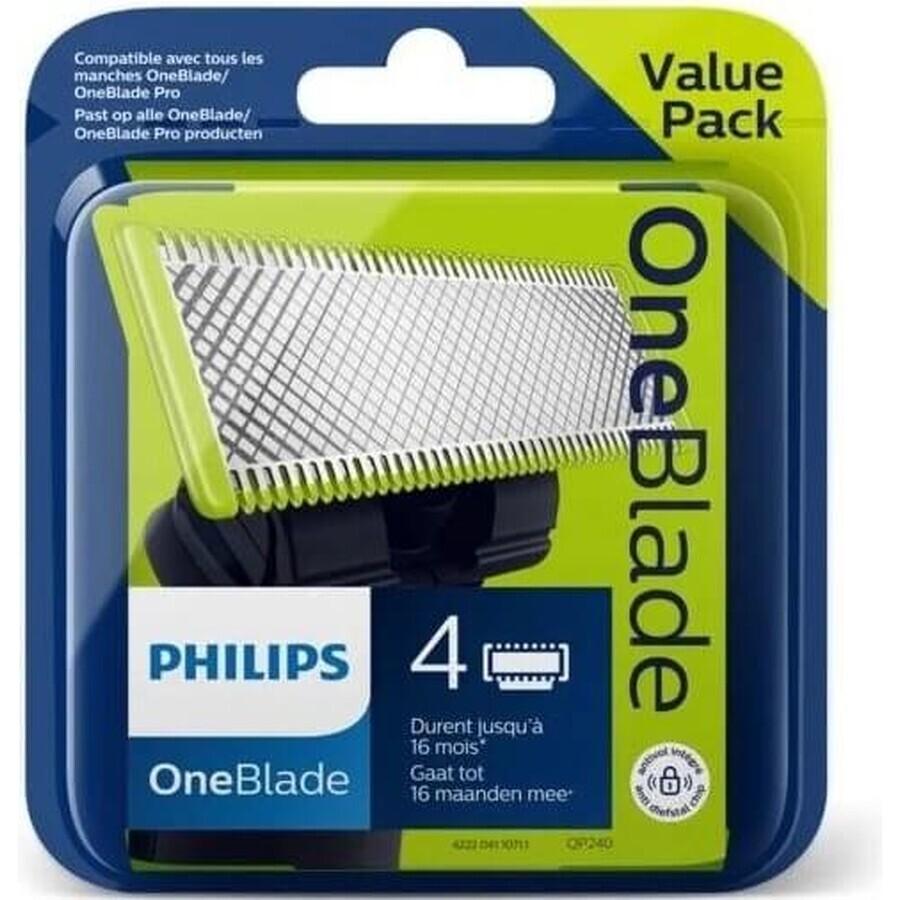 Lame de schimb 4 buc pentru Philips OneBlade QP240/50 1×4 buc, lame de schimb