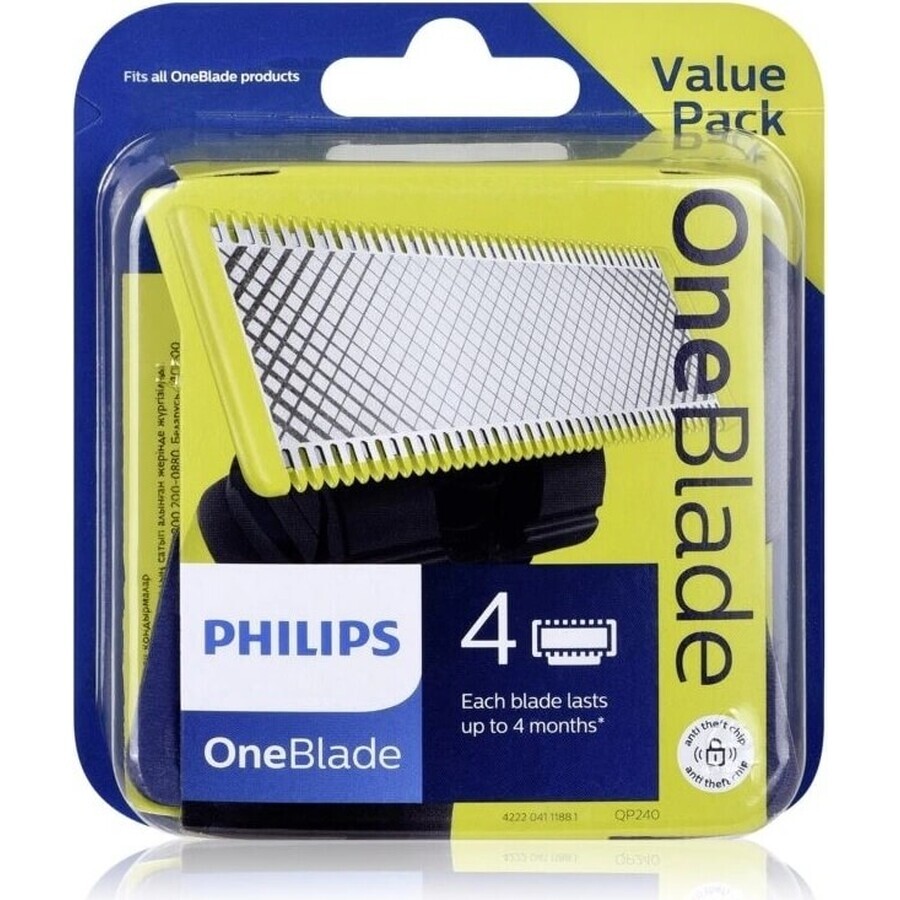 Lame de schimb 4 buc pentru Philips OneBlade QP240/50 1×4 buc, lame de schimb