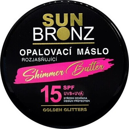 VIVACO Aufhellende Sonnenschutzbutter SPF 6 mit Glitter 1×100 ml, Sonnenschutzbutter