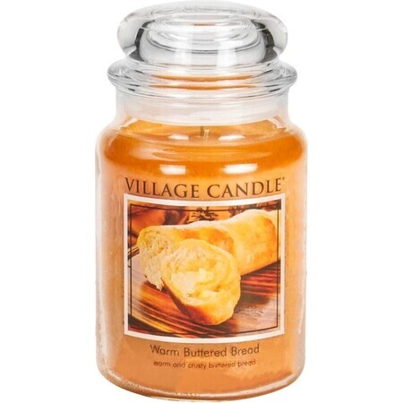 Village Candle Lumânare parfumată în sticlă - Warm Buttered Bread, mare 1×1 buc