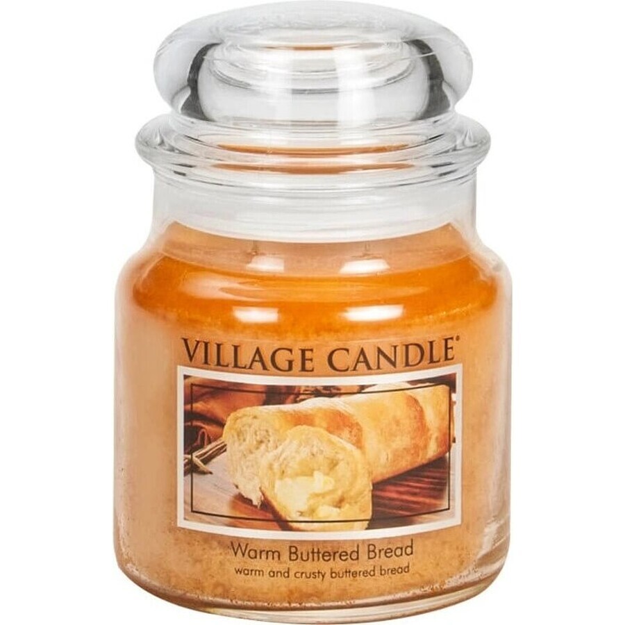 Village Candle Lumânare parfumată în sticlă - Warm Buttered Bread, mare 1×1 buc