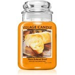 Village Candle Lumânare parfumată în sticlă - Warm Buttered Bread, mare 1×1 buc