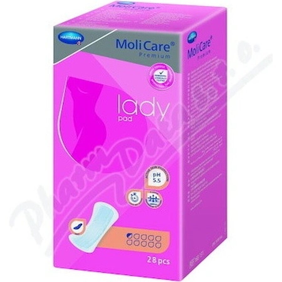 MoliCare Women's Premium 0.5 gouttes 1×28 pcs, serviettes pour incontinence