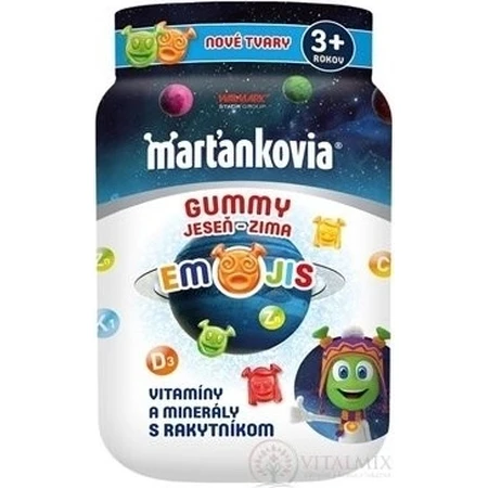 Martian GUMMY GUMMY AUTUNNO - INVERNO EMOJIS 50 pezzi 1×50 pezzi, integratore alimentare