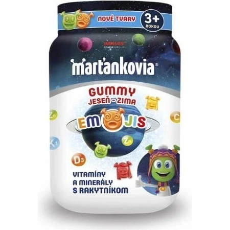 Martian GUMMY GUMMY AUTUNNO - INVERNO EMOJIS 50 pezzi 1×50 pezzi, integratore alimentare