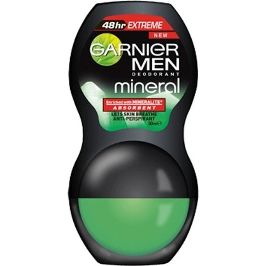 Garnier Men Mineral Extreme Men 1×50 ml, perla antitraspirante per uomo