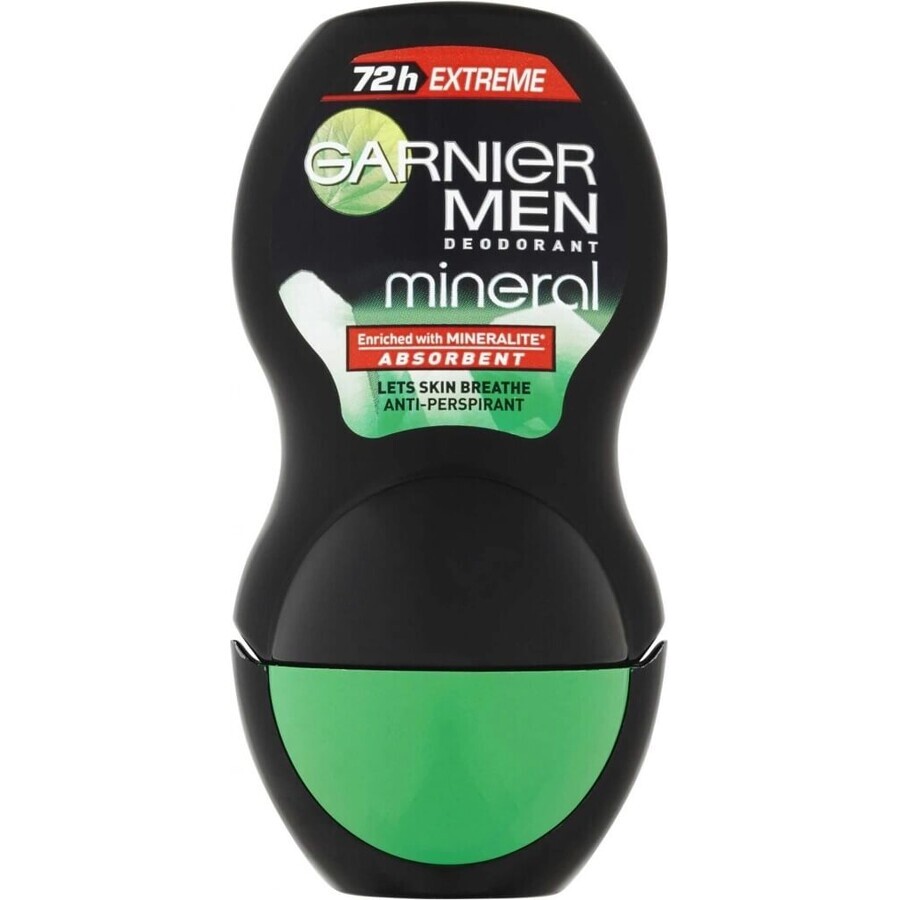 Garnier Men Mineral Extreme Men 1×50 ml, perla antitraspirante per uomo