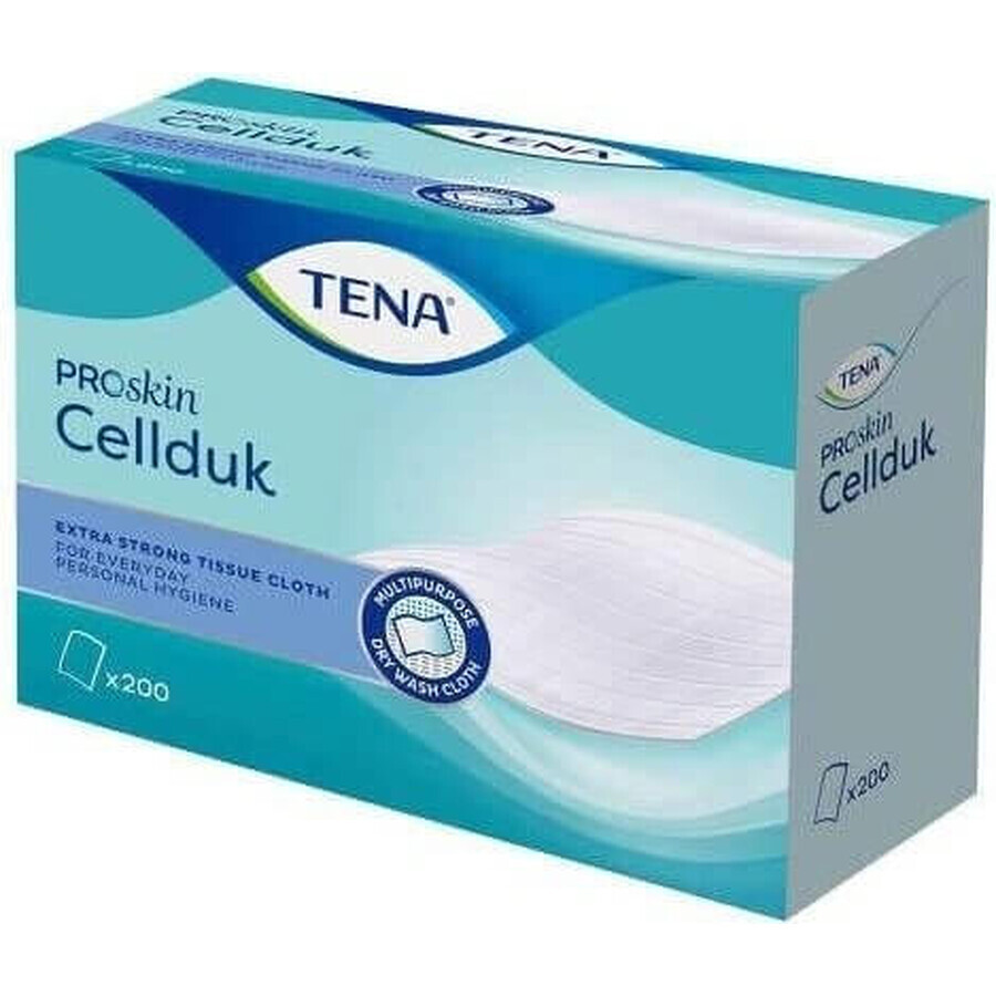 TENA Cellduk Lingettes pour personnes incontinentes 1×200 pcs, 25×26 cm lingettes