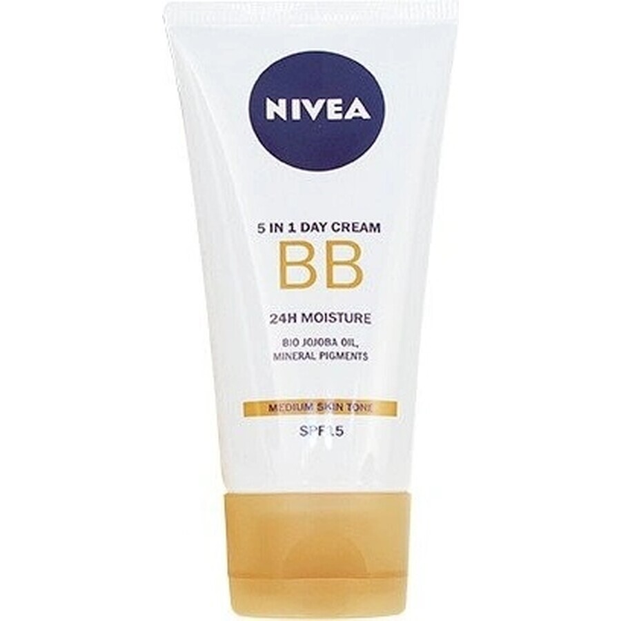 NIVEA Beautifying Beautifying Moisturising BB Cream 5in1 1×50 ml, dark BB cream