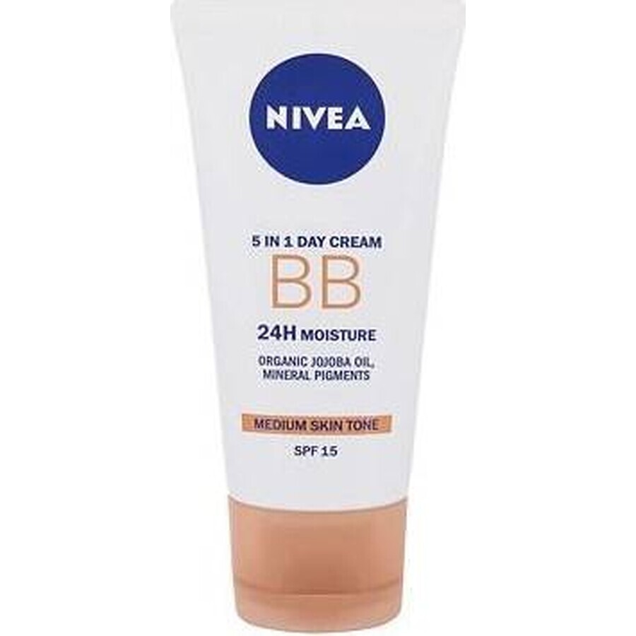 NIVEA Beautifying Beautifying Moisturising BB Cream 5in1 1×50 ml, dark BB cream