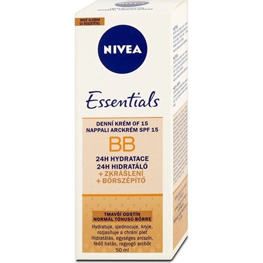 NIVEA Beautifying Beautifying Moisturising BB Cream 5in1 1×50 ml, dark BB cream