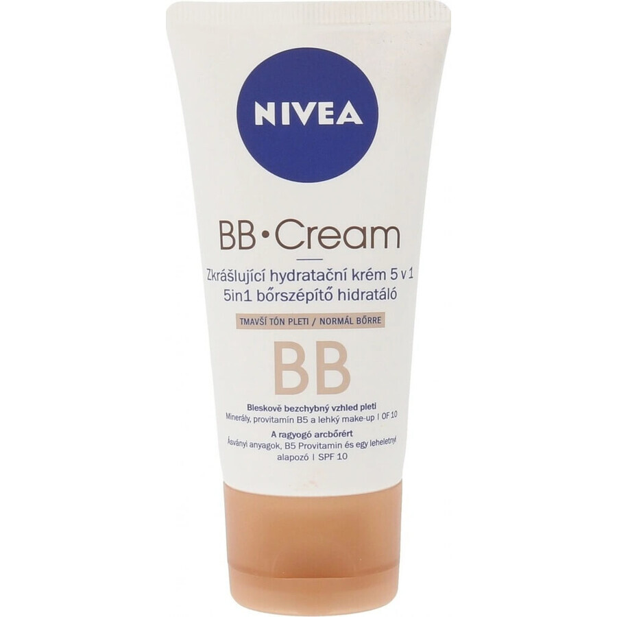 NIVEA Beautifying Beautifying Moisturising BB Cream 5in1 1×50 ml, dark BB cream