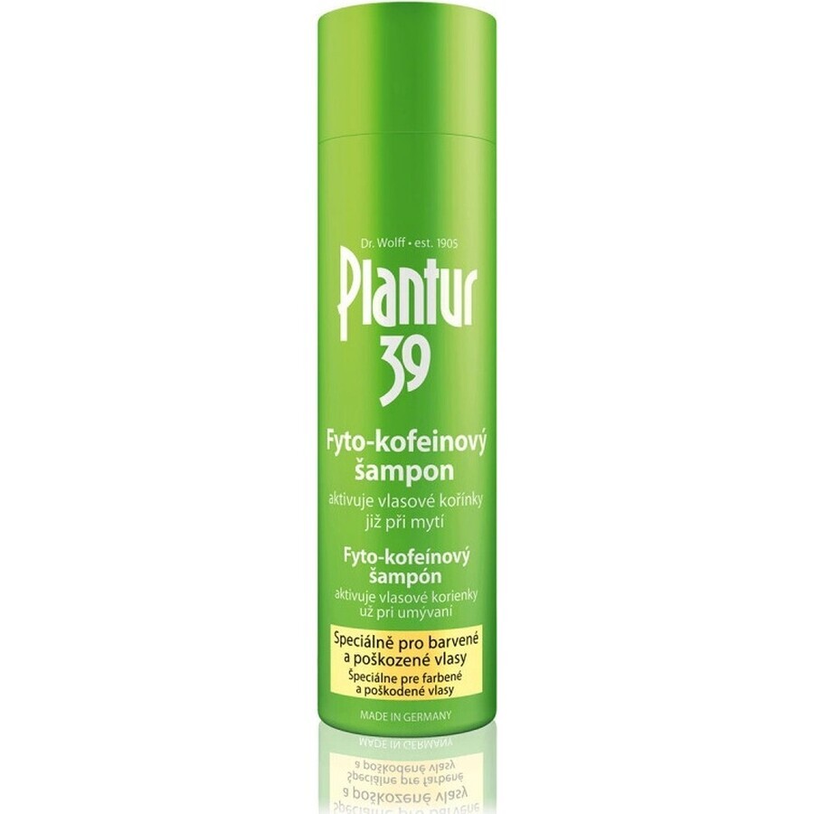 Plantur 39 Shampoo mit Phyto-Coffein für farbbehandeltes Haar 1×250 ml, Shampoo mit Coffein