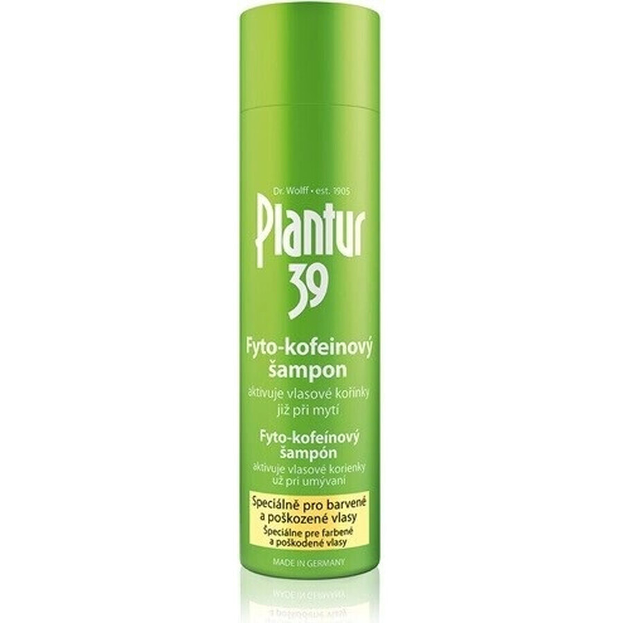 Plantur 39 Shampoo mit Phyto-Coffein für farbbehandeltes Haar 1×250 ml, Shampoo mit Coffein