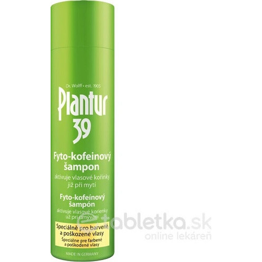 Plantur 39 Shampoo mit Phyto-Coffein für farbbehandeltes Haar 1×250 ml, Shampoo mit Coffein