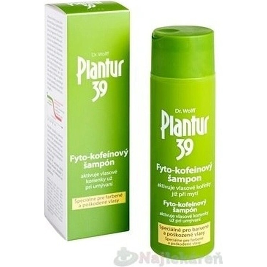 Plantur 39 Shampoo mit Phyto-Coffein für farbbehandeltes Haar 1×250 ml, Shampoo mit Coffein