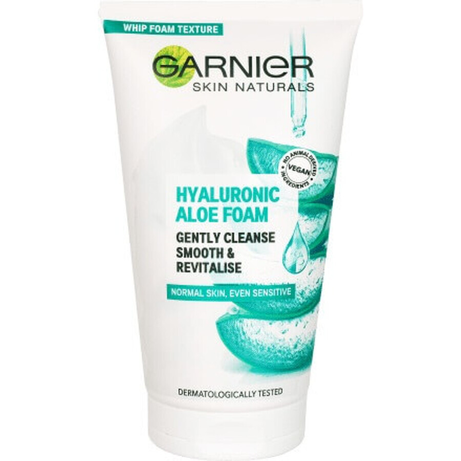 Garnier Hyaluronic Aloe Cleansing Foam 1×150 ml, mousse nettoyante