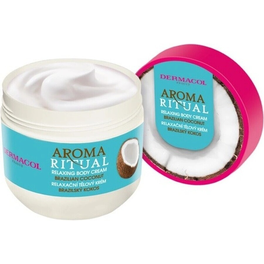 Dermacol Aroma Ritual Brasilianische Kokosnuss Körpercreme 1×300 ml, Körpercreme