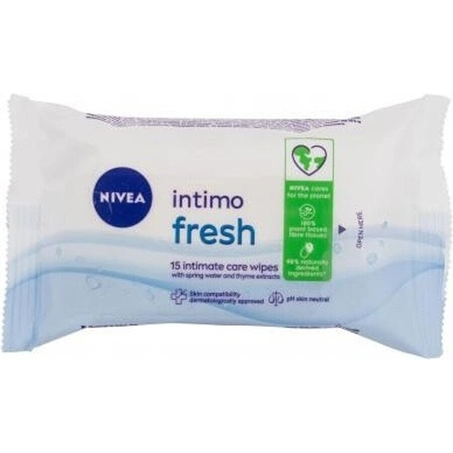 NIVEA Aloe Intimate Hygienic Wipes 1×15 pcs, wipes