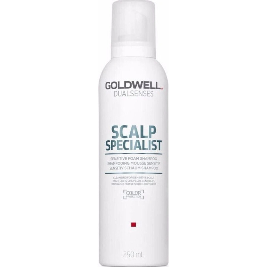 Goldwell Shampooing moussant pour peaux sensibles Spécialiste du cuir chevelu Dualsenses 1×250 ml, shampooing moussant