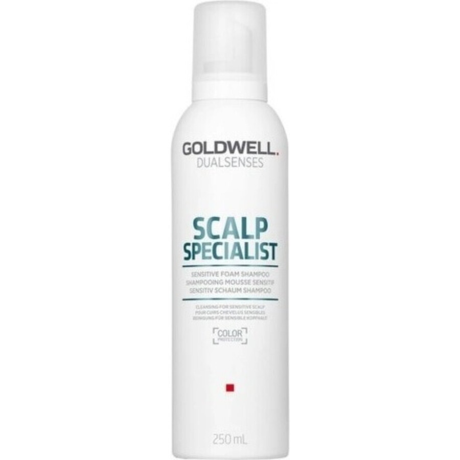 Goldwell Shampooing moussant pour peaux sensibles Spécialiste du cuir chevelu Dualsenses 1×250 ml, shampooing moussant