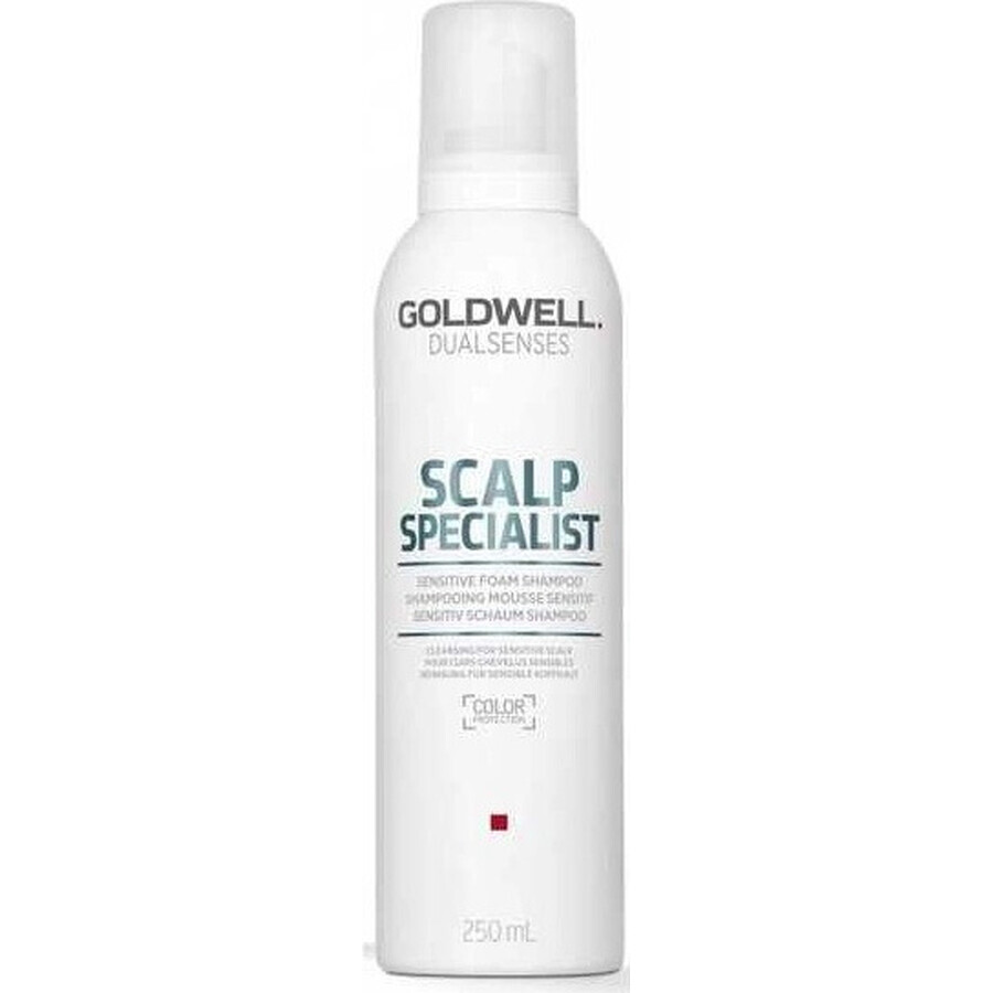 Goldwell Shampooing moussant pour peaux sensibles Spécialiste du cuir chevelu Dualsenses 1×250 ml, shampooing moussant