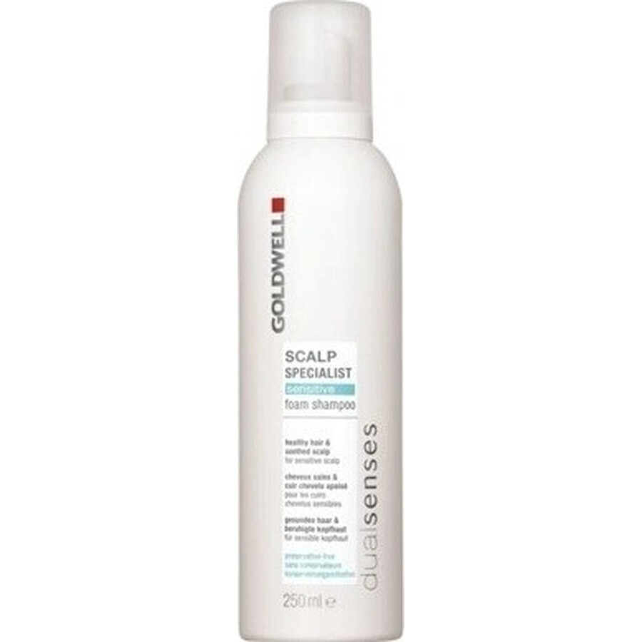 Goldwell Shampooing moussant pour peaux sensibles Spécialiste du cuir chevelu Dualsenses 1×250 ml, shampooing moussant