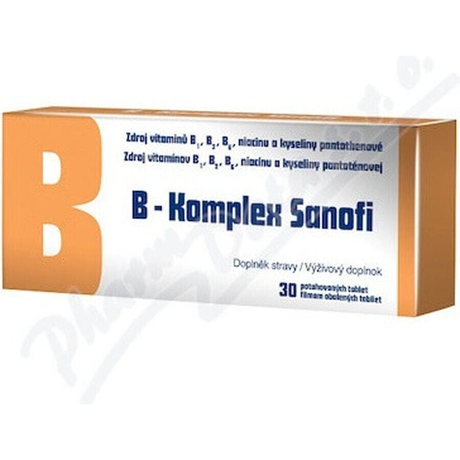 B-Komplex Zentiva 30 tbl 1×30 tbl, Vitamin B