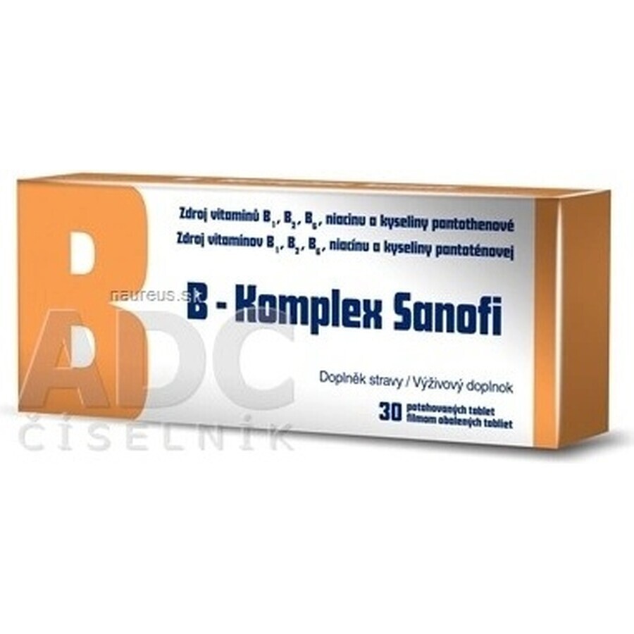 B-Komplex Zentiva 30 tbl 1×30 tbl, Vitamin B