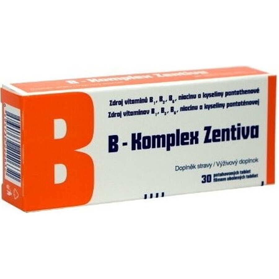 B-Komplex Zentiva 30 tbl 1×30 tbl, Vitamin B