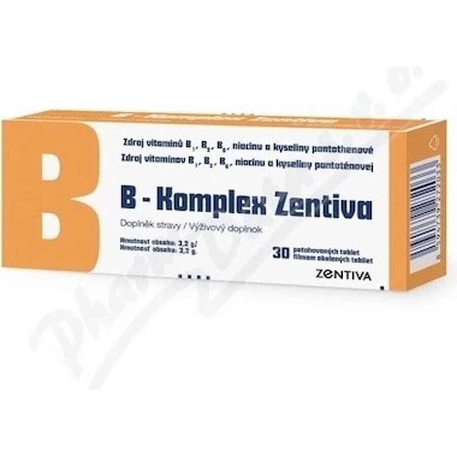 B-Komplex Zentiva 30 tbl 1×30 tbl, Vitamin B