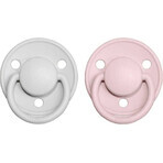 BIBS De Lux BIBS siliconenspeen BIBS De Lux haze/blossom 1×2 stuks, one size