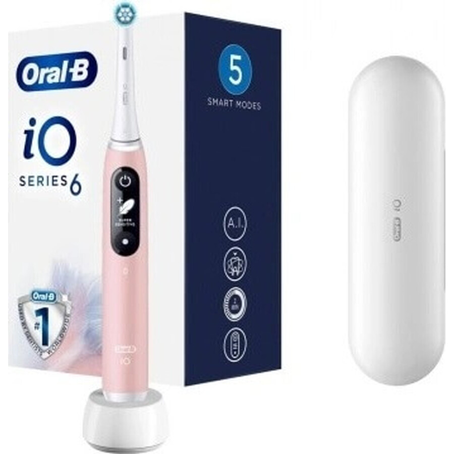 Tandenborstel Oral-B iO Series 6 Roze 1×1, elektrische tandenborstel