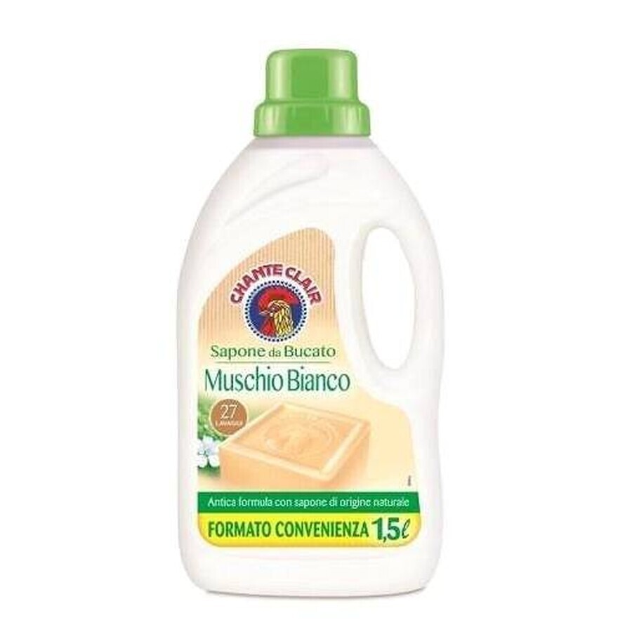 Chanteclair Muschio Bianco 27P 1×1500 ml Chanteclair Muschio Bianco 27P 1×1500 ml sapone liquido per bucato