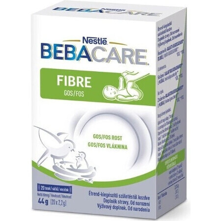 BEBACARE FIBRE GOS/FOS vezel; zakje (vanaf de geboorte) 20×2,2 g, voedingssupplement ter ondersteuning van de spijsvertering voor kinderen