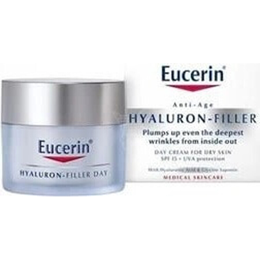 Eucerin HYALURON-FILLER Anti-Falten Tagescreme 1×50 ml für normale bis Mischhaut