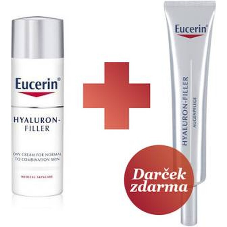 Eucerin HYALURON-FILLER Anti-Falten Tagescreme 1×50 ml für normale bis Mischhaut